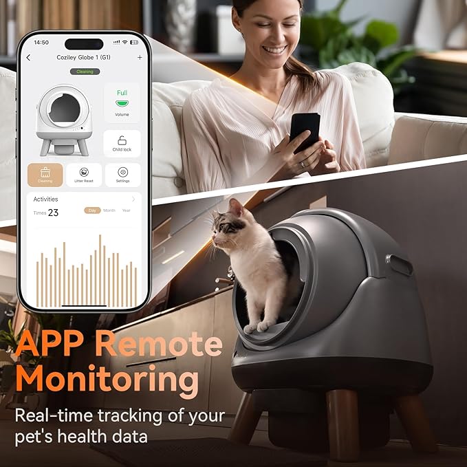 Self Cleaning Litter Box for Multiple Cats by CATBOSS