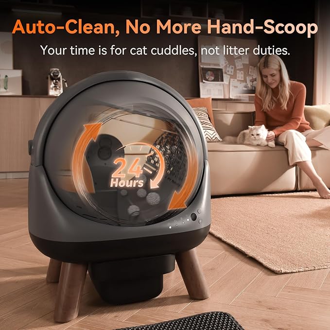 Self Cleaning Litter Box for Multiple Cats by CATBOSS