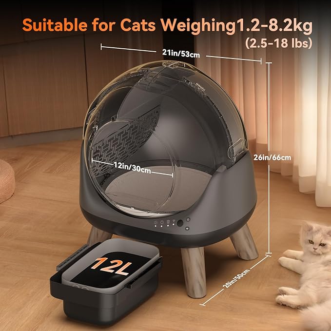 Self Cleaning Litter Box for Multiple Cats by CATBOSS