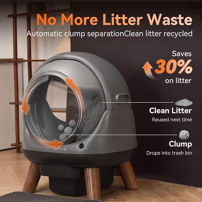 Self Cleaning Litter Box for Multiple Cats by CATBOSS